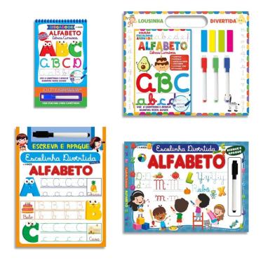 Imagem de Combo Escolinha Divertida Alfabeto Especial - Kit com 4 Livros