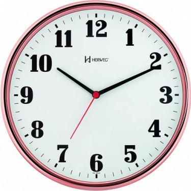 Imagem de 6125 Relógio De Parede 26cm Tic-tac Cromado Herweg