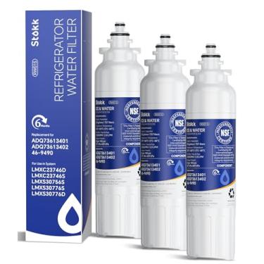 Imagem de Stokk Filtro de Água de Geladeira LT800P ADQ73613401, Compatível com LG ADQ73613408, ADQ75795104, Kenmore 9490, 46-9490, LSXS26326S, LSXS26366S, LMXS30776S, NSF42, 3 Combo, 14.4 Onça, 3 Peças