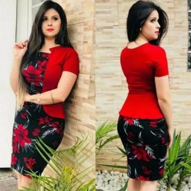 Imagem de Vestido MIdi Moda Evangélica PLus Size Tecido Grosso - Universo do Clo