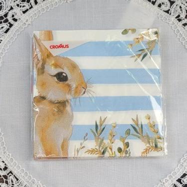 Imagem de Guardanapo de Papel Coelho 32,5x32,5cm - Cris Pamplona Ateliê