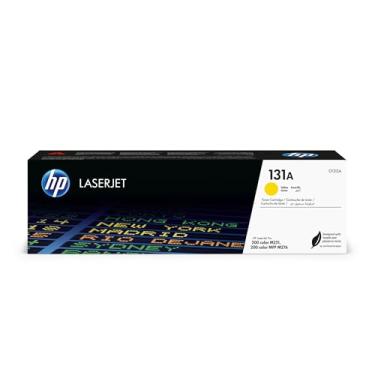 Imagem de HP Cartucho de toner amarelo 131A para impressoras HP | Funciona com série de impressoras: LaserJet Pro 200 cores M251, LaserJet Pro 200 cores MFP M276 | CF212A