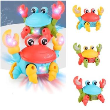 Imagem de Caranguejo Fujão Brinquedo Interativo Musical Som Luz E Movimento Cor Aleatória
