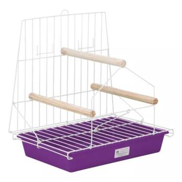 Imagem de Poleiro Dobrável 3 Pontas para Pássaros - MONACO, Lilás