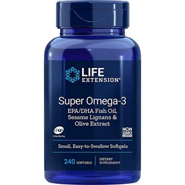Imagem de LIFE EXTENSION SUPER OMEGA 3 EPA DHA WITH SESAME LIGNANS AND OLIVE FRUIT EXTRACT 240