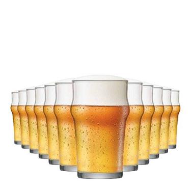 Imagem de Ruvolo, Jogo de Copo Nonic P, Copo de Vidro para Cerveja 12 pcs, 305ml