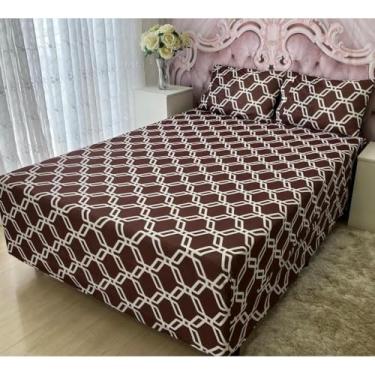 Imagem de Capa Luva Casal,Solteiro,Queen,KING Conjugado Box Malha Gel Estampado(Geometrtico2,CASAL)