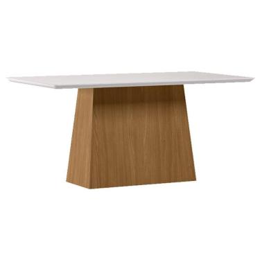 Imagem de Mesa De Jantar 180 Cm Barbara Com Vidro Ype Off White - New Ceval