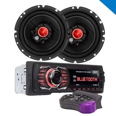 Imagem de Kit Automotivo Rádio Alto Falante 6 Polegadas Usb Bluetooth