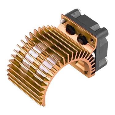 Imagem de Dissipador de Calor do Motor, Ventilador de Resfriamento de 540/550 para 1/10 de Carro Elétrico Em Escala, Liga de Alumínio + Plástico, Roxo (Ouro)