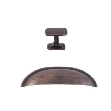 Imagem de Kit Puxadores 8 Unidades Decoração Móveis Em Geral Gavetas - Telis Fer