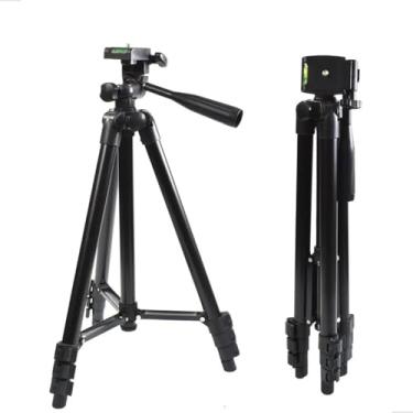 Imagem de Tripe Profissional Semi-Hidraulica Para Cameras E Celulares Ideal Para Estabilizar Videos E Fotos - Com Tres Monopes Com Trava 140cm e 150cm Barganha Mix (130cm)