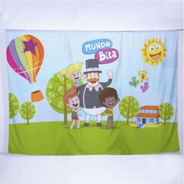 Imagem de Painel de Festa Retangular Mundo Bita Diversas Medidas - Fera Print