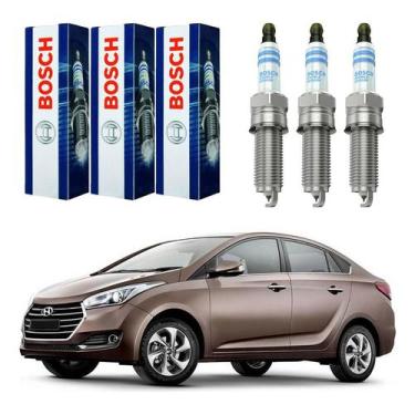 Imagem de Jogo 3 Velas Ignição Hb20s 1.0 12v 3cc Aspirado 2016 A 2019 - Bosch