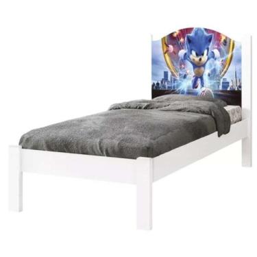 Imagem de Cama Solteiro Reforçada Adesivada Desenho de Personagens Meninos Menin