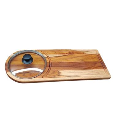 Imagem de Tábua de Churrasco Com Tampa de Vidro Gamela