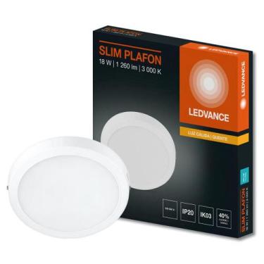 Imagem de Luminaria Led Sobrepor Redonda Slim 22Cm 18W 1260Lm Ledvance, 127/220V