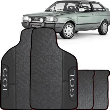 Imagem de Lindo jogo tapete 4 peças carro automotivo  na cor preto volkswagen go