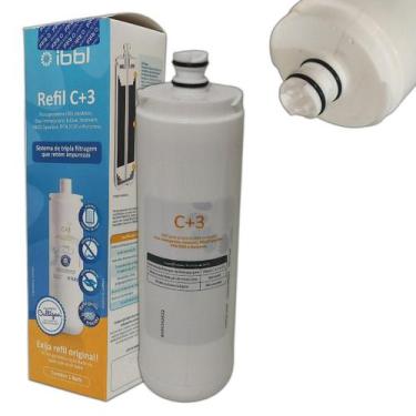 Imagem de Kit 2 Refil Filtro Purificador Bebedouro Agua C+3 Ibbl Fr600