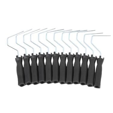 Imagem de 12 PCs 4 Polegadas Mini Roller de Tinta Manunhão de Rolos de Tinta, Punho de Rosca de Plástico Pequeno para Uso de Pólo de Extensão, Suprimentos de Pintura de Pincel para Casas