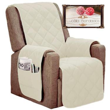 Imagem de Capa protetora para poltrona do papai retratil e reclinavel com fixado