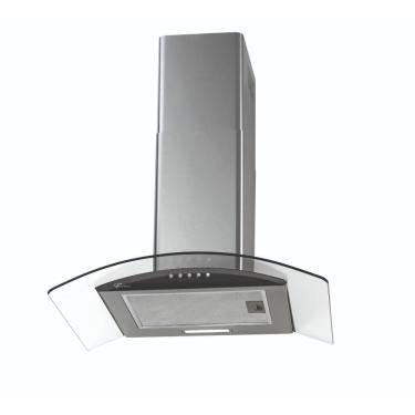 Imagem de Coifa de Parede 60cm Fischer Fit Vidro Curvo com Função Depurador e Exaustor Inox 220V