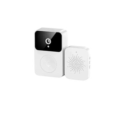 Imagem de Campainha Inteligente com Câmera de Vídeo Sem Fio X9 - Visão Noturna, Áudio em Tempo Real, Interfone Wi-Fi, App de Segurança, Mudança de Voz