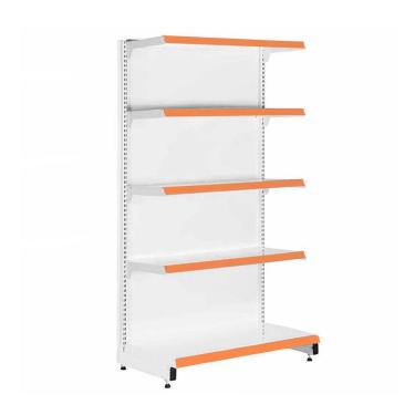 Imagem de Gôndola Prateleira Para Supermercado 5 Níveis 40x30 New Plus 1,70 Ponta Pe Laranja - Sa Gôndolas