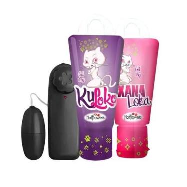 Imagem de Kit Com Bullet Cápsula Preta Gel Kuloko E Gel Xana Loka - SI