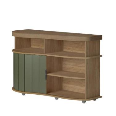 Imagem de Buffet Magnum Carvalho/Off White ou Menta Porta Reversível Artely, Car