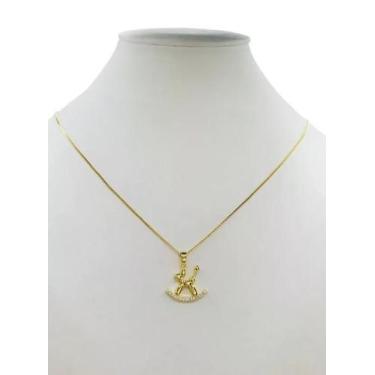 Imagem de Cordão Feminino 1Mm Cachorrinho De Balão - Banhado A Ouro - Tojoia18K