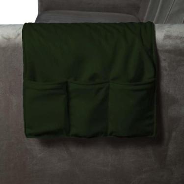 Imagem de Porta Controle Em Tecido Suede Para Sofá Herrero, Verde