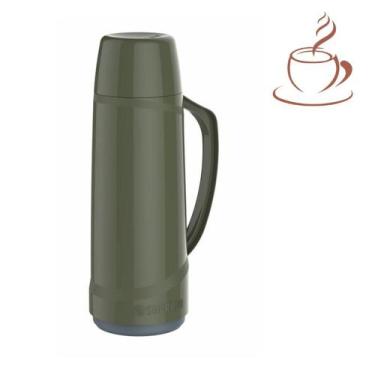 Imagem de Garrafa Térmica de Polipropileno com Tampa - Soprano Cristal, 1L, Rosa