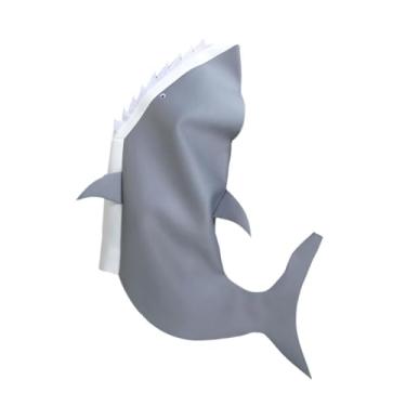 Imagem de simhoa Fantasia de tubarão para adultos, acessórios leves para cosplay, suprimentos para festas à fantasia