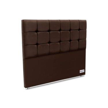 Imagem de Cabeceira Cama Box Estofada Piave Veluto Queen - Suede Marrom - Ortobom