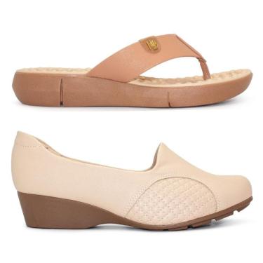 Imagem de Kit Ultaconforto Modare Sapatilha Napa Joanetes + Tamanco Napa Sense Flex