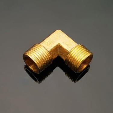 Imagem de 1/20.3 cm 1/10.2 cm 3/20.3 cm 1/5.1 cm 3/10.2 cm 2.5 cm fêmea x rosca macho 90 graus latão cotovelo encaixe conector acoplador para água combustível cobre adaptador (macho, 1-1/10.2 cm)