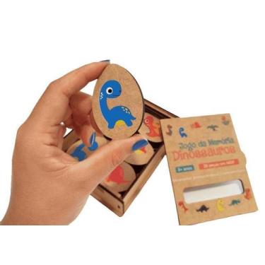 Imagem de Jogo Da Memória Dinossauros - Caixa Mdf - Elefante Colorido