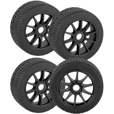 Imagem de RcarmubWow Wheels and Tires Truck Tires for 1/8 Typhon 6S BLX,1/7 Infraction 6S BLX,Limitless,RC Tires Highway Tires Soft Tires Buggy Tires Off Road Racing Truck Tires,4pcs,Black