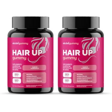 Imagem de Kit 2x Hair Up Gummy (Biotina+ Vitms) 30 Gomas Sabor Morango Ekobé