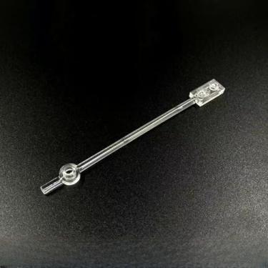 Imagem de Display Stand for Mini Figure, 20 Piece Classic Trans-Clear Sticks Bracket Plate Bulk, Compatible with Lego Parts and Pieces(Color: Clear)