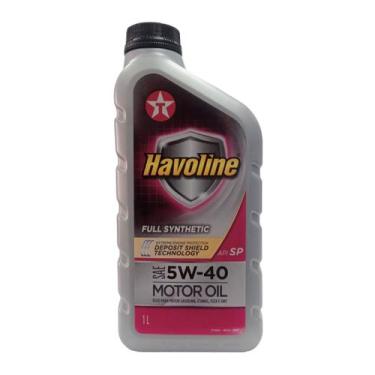 Imagem de Óleo Lubrificante do Motor Texaco Havoline Full Synthetic SAE 5W40 API