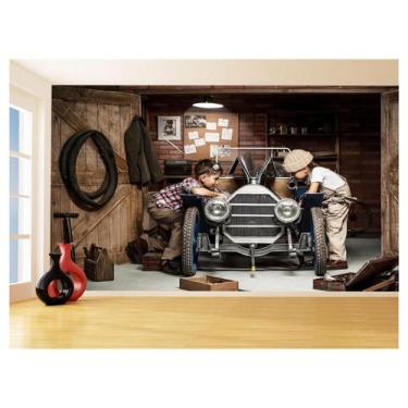 Imagem de Papel De Parede 3D Carro Antigo Hot Rod Custom 3,5M Cxr127 - Você Deco