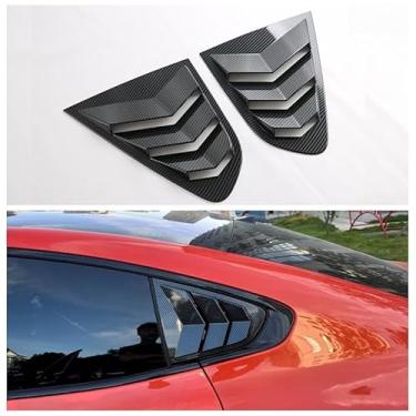 Imagem de Decoração exterior do carro para SU7 Capa retrovisor protege a janela do triângulo traseiro acessórios de modificação da ventilação de admissão de ar (janela triangular traseira de carbono)