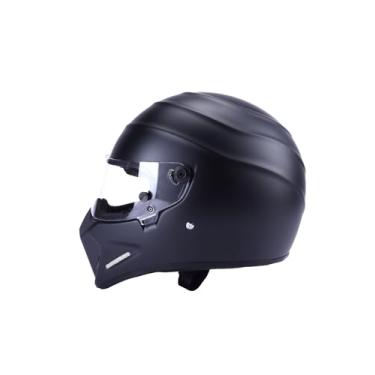 Imagem de CRG Sports ATV Motocross Motocross Scooter para motocicleta Capacete de fibra de vidro de rosto inteiro Certificado DOT ATV-4 Preto fosco Tamanho XGG