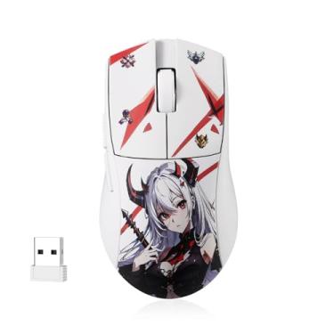 Imagem de Mouse Gamer Redragon King Pro Eisa 1K Branco Personagem Anime PAW3395 26000 DPI M916AK-PRO