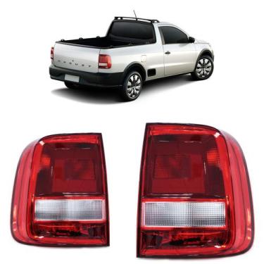 Imagem de Lanterna Traseira Saveiro G8 2019 A 2022 Bicolor - Automotive Imports,