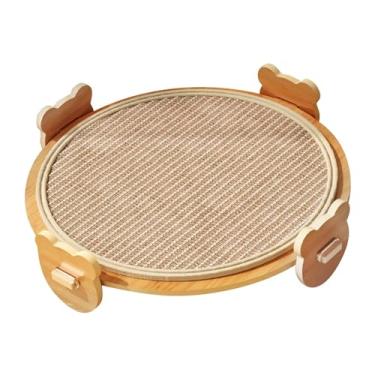 Imagem de Ｂｅｓｇａ Tapete arranhador para gatos, protetor de móveis elevados, almofada de arranhar multiuso para gatos pequenos, médios e grandes, Tapete Redondo de Sisal