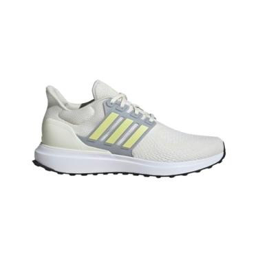 Imagem de adidas Tênis feminino Ubounce Alphaskin, Branco/Amarelo Gelo/Prata Halo, 39
