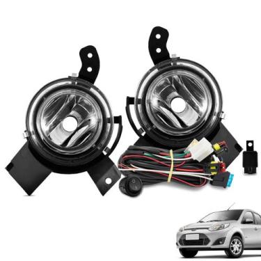 Imagem de Kit Farol de Milha Fiesta 2007 a 2009 Ka 2007 a 2011 Botão Tic Tac - S